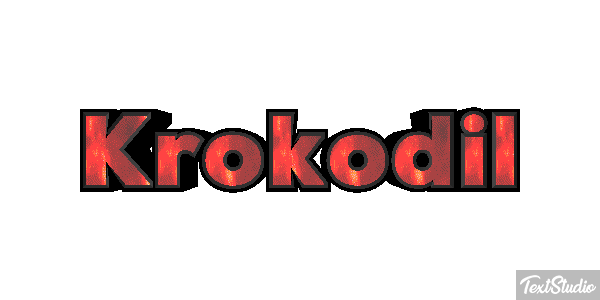 Krokodil Texteffekt