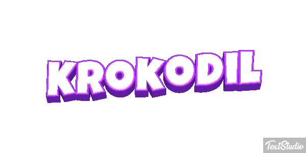Krokodil Texteffekt