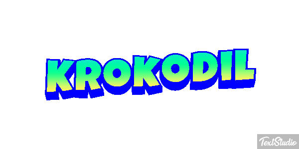 Krokodil Texteffekt