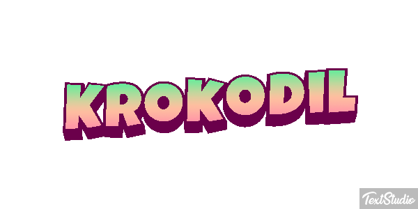 Krokodil Texteffekt