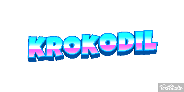 Krokodil Texteffekt