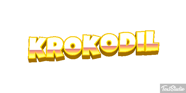 Krokodil Texteffekt