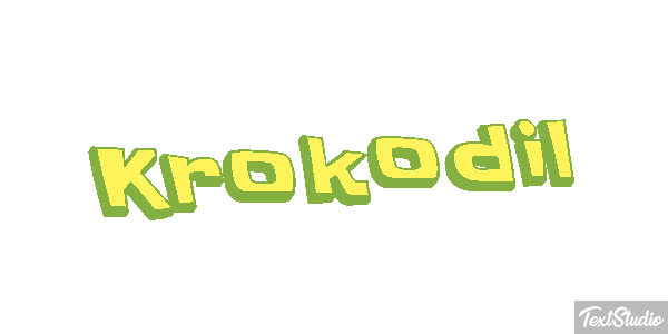 Krokodil Texteffekt