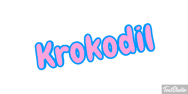 Krokodil Texteffekt