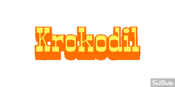 Krokodil Texteffekt
