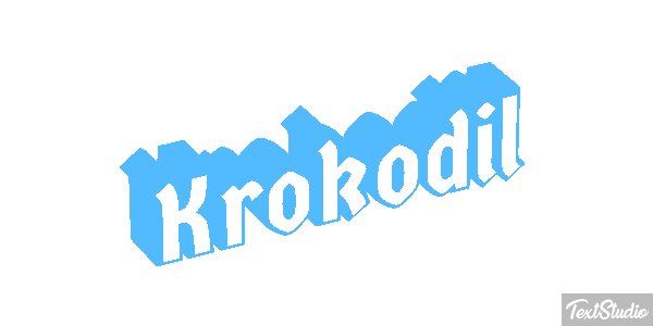 Krokodil Texteffekt