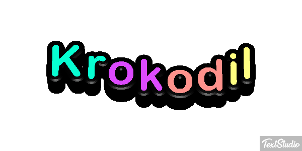 Krokodil Texteffekt