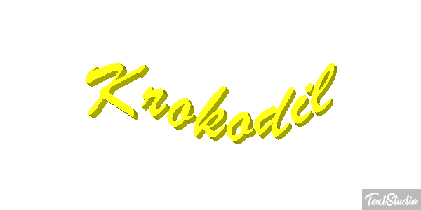 Krokodil Texteffekt