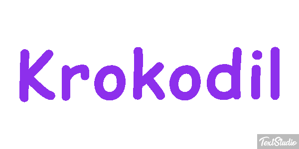 Krokodil Texteffekt