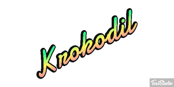 Krokodil Texteffekt