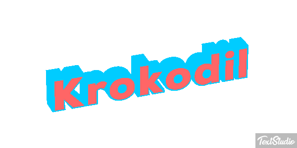 Krokodil Texteffekt