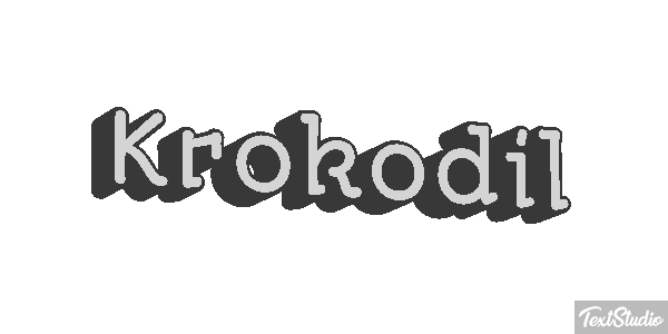 Krokodil Texteffekt