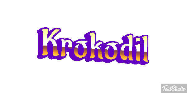 Krokodil Texteffekt