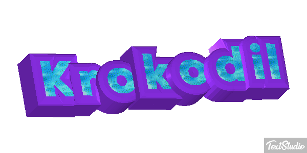 Krokodil Texteffekt