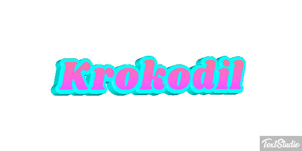 Krokodil Texteffekt