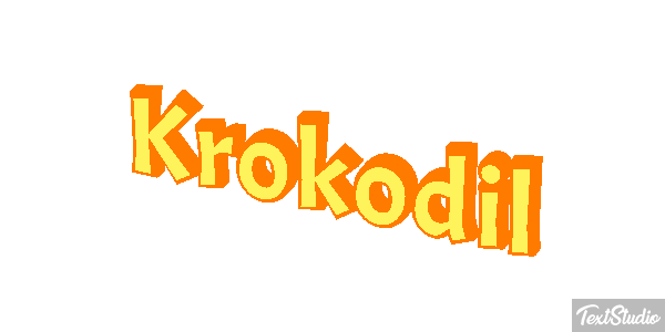 Krokodil Texteffekt