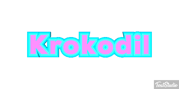 Krokodil Texteffekt