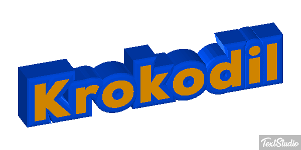Krokodil Texteffekt