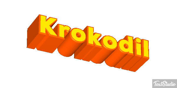 Krokodil Texteffekt