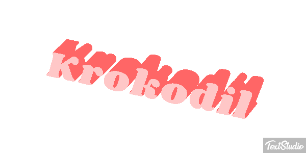 Krokodil Texteffekt