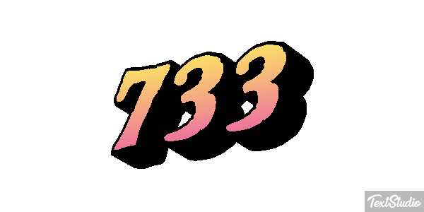 733 Efekt tekstowy