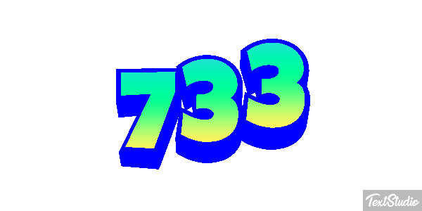 733 Efekt tekstowy