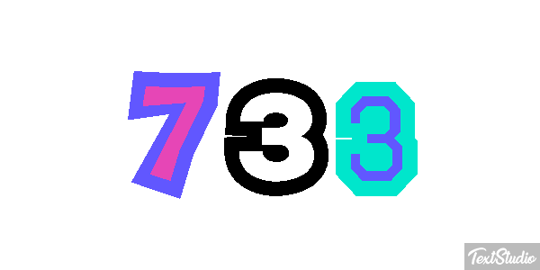 733 Efekt tekstowy