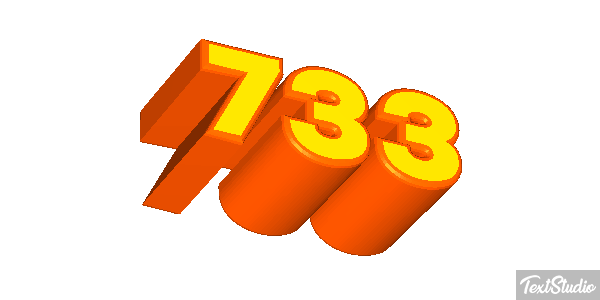 733 Efekt tekstowy