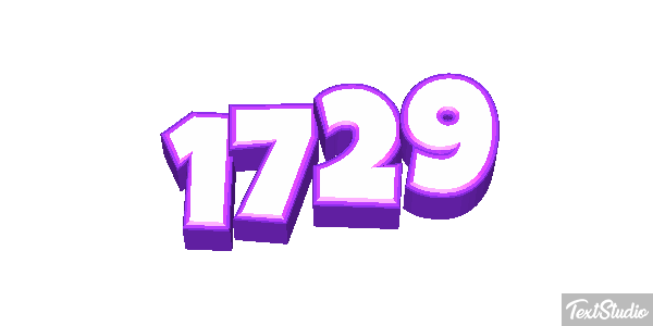 1729 Text effect