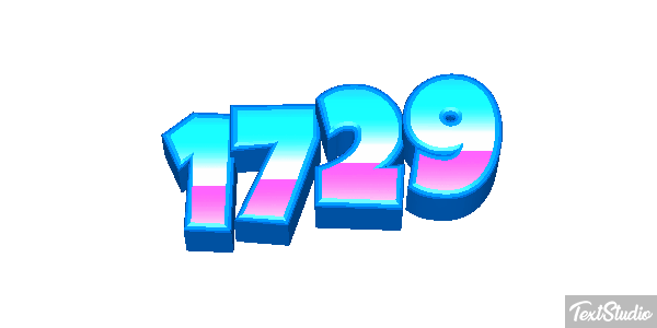 1729 Text effect