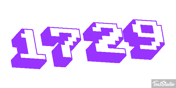 1729 Text effect
