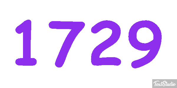 1729 Text effect