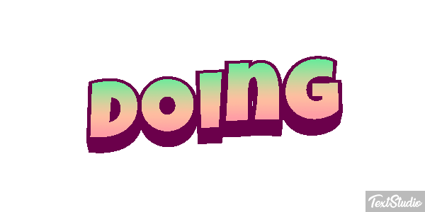 Doing Текстовый эффект