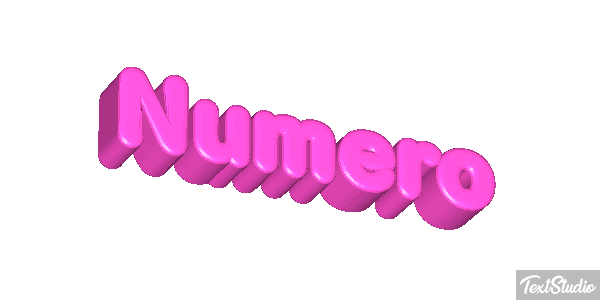 Numéro Effet de texte