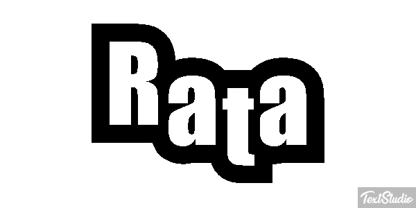Rata Efecto de texto