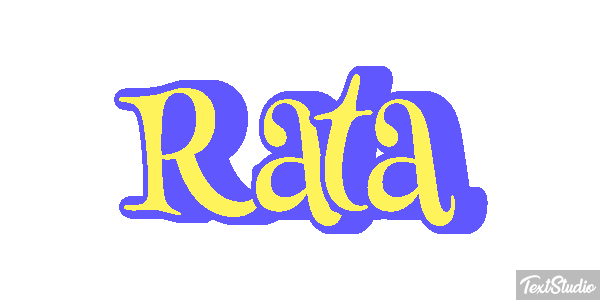Rata Efecto de texto