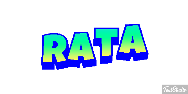 Rata Efecto de texto