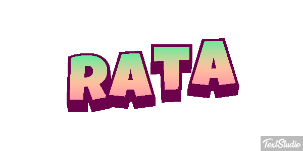 Rata Efecto de texto