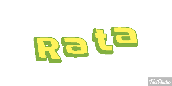 Rata Efecto de texto