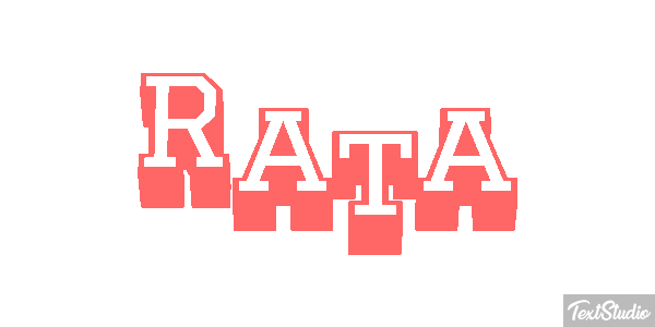 Rata Efecto de texto