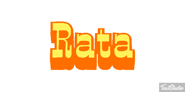 Rata Efecto de texto