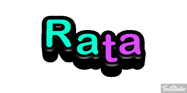 Rata Efecto de texto