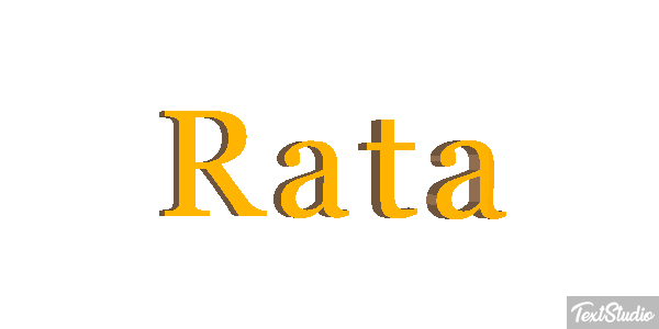 Rata Efecto de texto