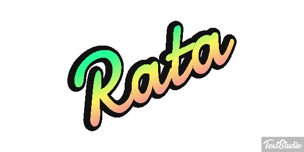Rata Efecto de texto