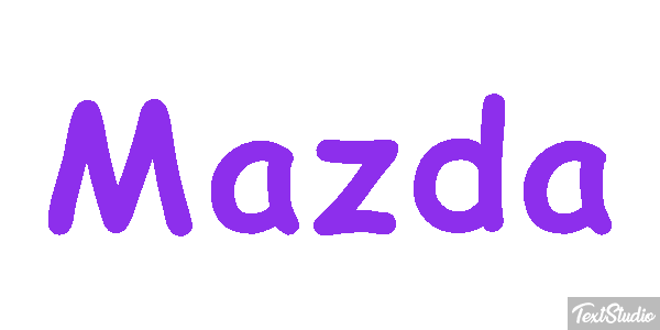 Mazda Text effect