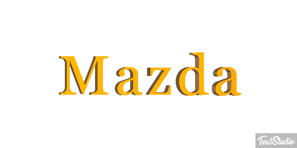 Mazda Text effect