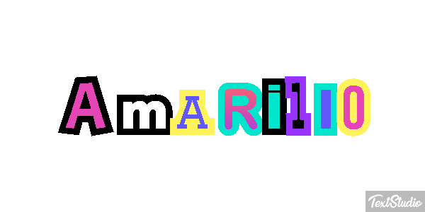 Amarillo Text effect