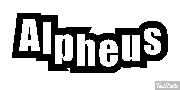 Alpheus Effet de texte