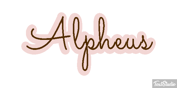 Alpheus Effet de texte