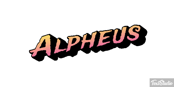 Alpheus Effet de texte